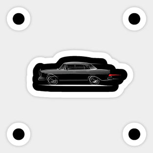 Mercedes W111 Sedan Heckflosse Fintail Sticker